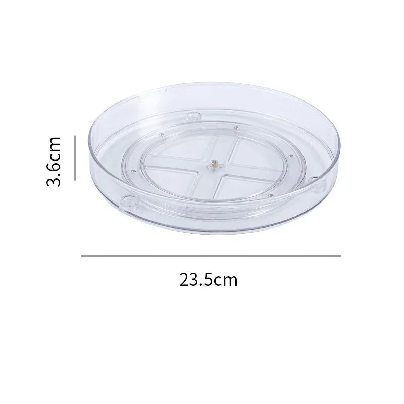 מעמד אחסון מסתובב 360° לקוסמטיקה ומוצרי טיפוח