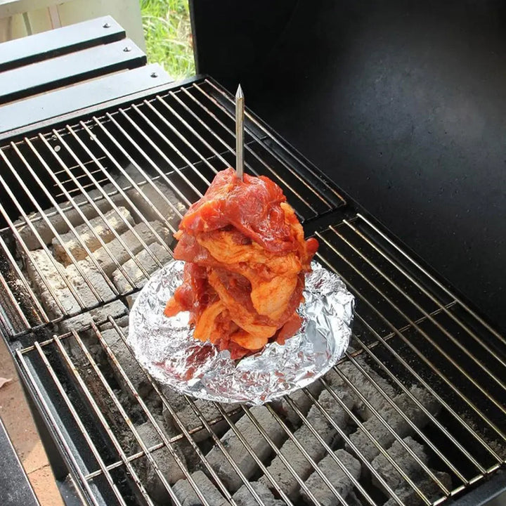 מעמד שיפודי BBQ אנכי