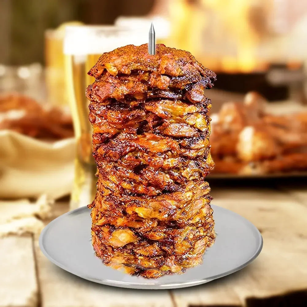 מעמד שיפודי BBQ אנכי